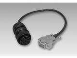 Connection-cable-HS35P-with-connector-MIL,-7-pin-connector-D-SUB,-0.5-m