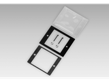 Front-panel-with-transparent-protective-cover,-for-socket-box-50-x-50-mm-(Z-100.02A)