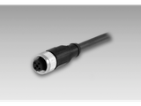 Female-connector-M12,-5-pin,-straight,-shielded,-2-m-cable