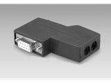 Female-connector-D-SUB,-9-pin,-CAN,-angled,-with-terminating-resistor