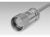 Female-connector-M23,-12-pin,-stainless-steel,-10-m-cable-(Z-189.007)