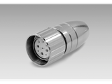 Female-connector-M23,-9-pin,-straight,-voltage-supply-and-I-Os